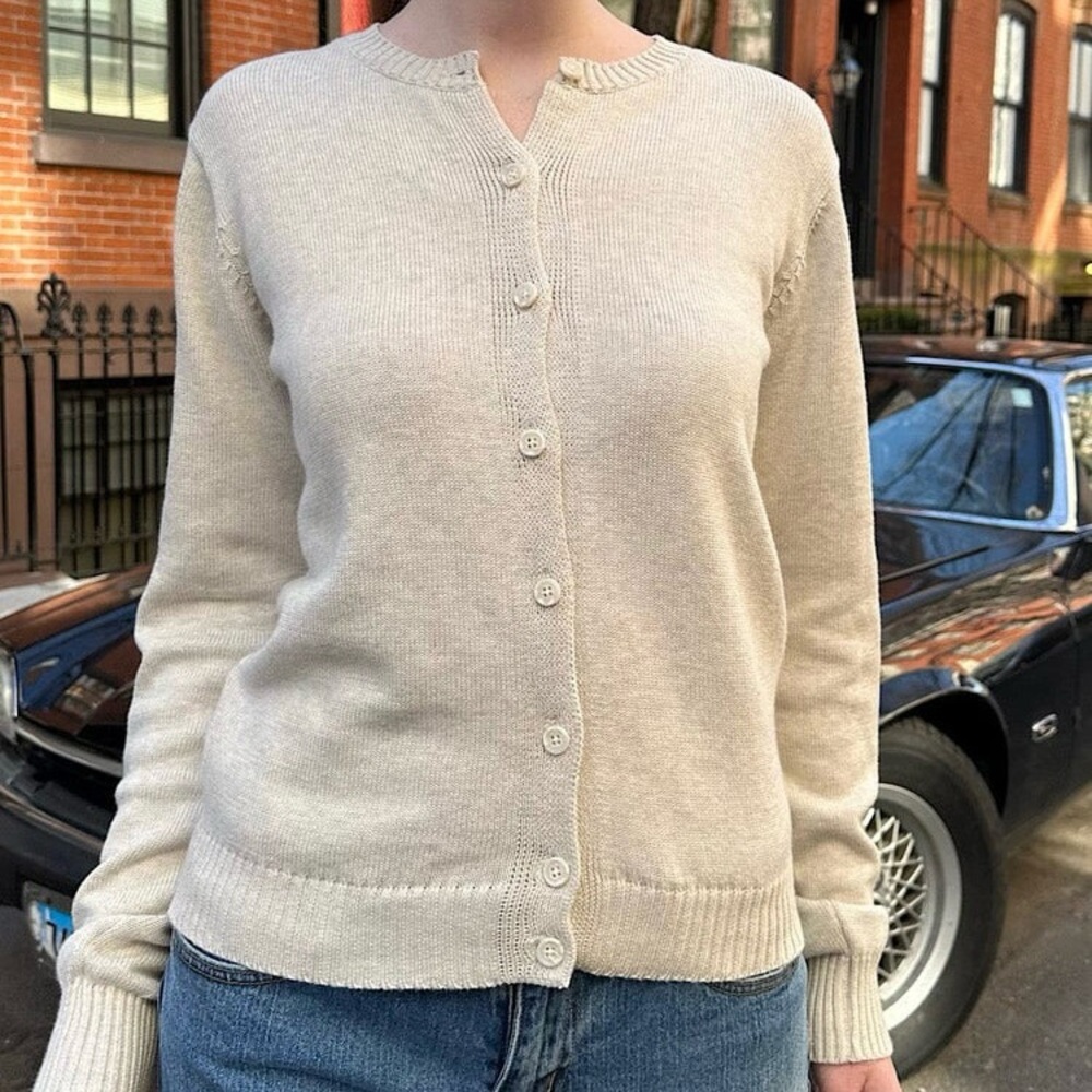Brandy Melville Cream Cardigan Sweater